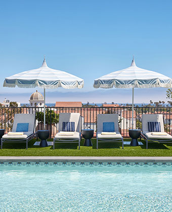 Canary Rooftop Pool + Pool Chairs & Umbrellas